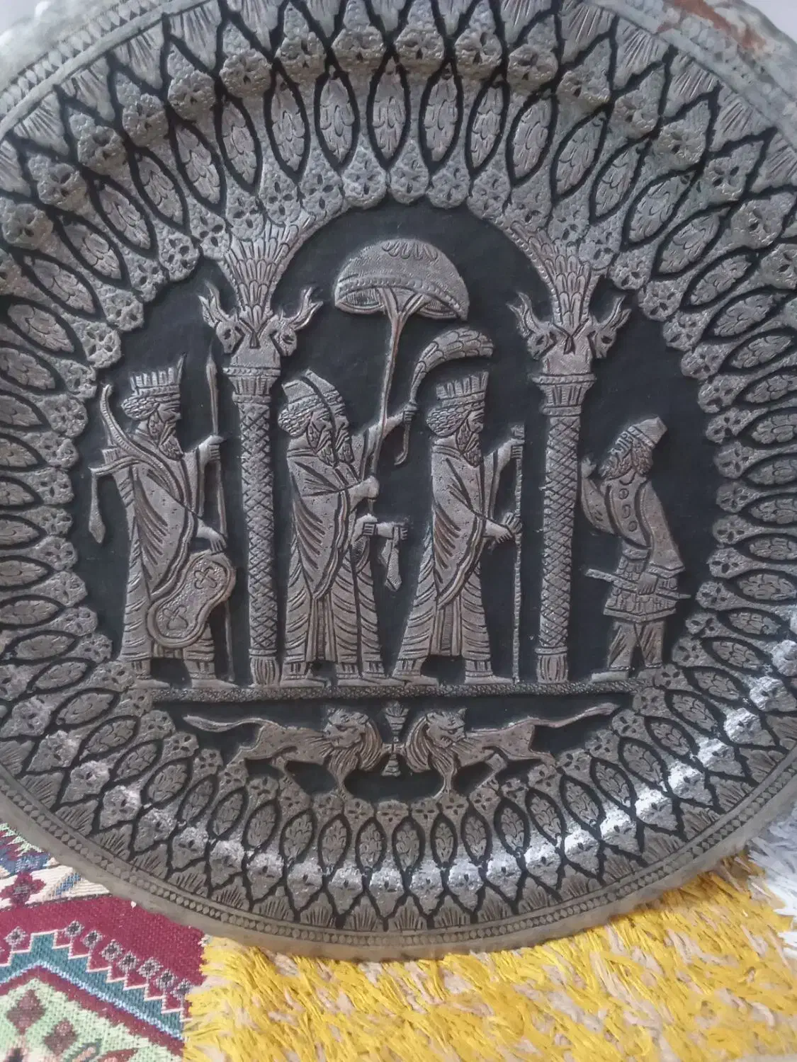 سینی مسی|کلکسیون اشیاء عتیقه|خاوران, |دیوار