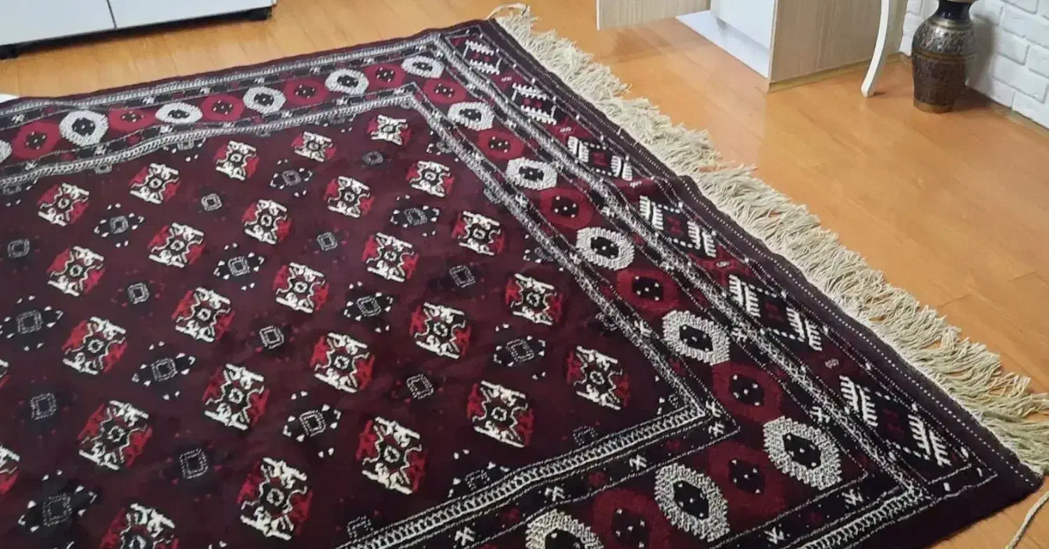 فرش دستباف ترکمنی|فرش|گنبد کاووس, |دیوار