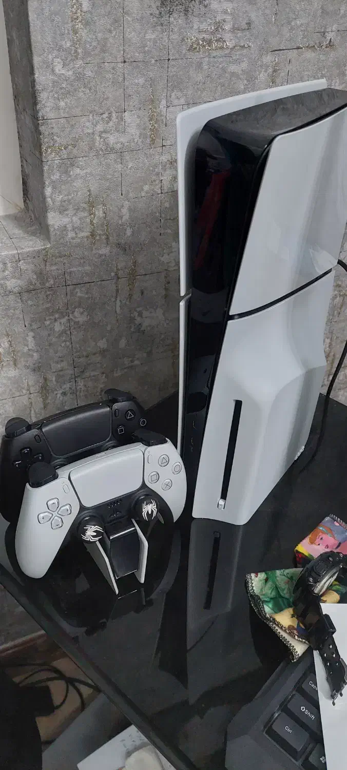 پلی استیشن 5 (ps5) اسلیم + پایه شارژر + 5بازی|کنسول، بازی ویدئویی و آنلاین|آمل, |دیوار