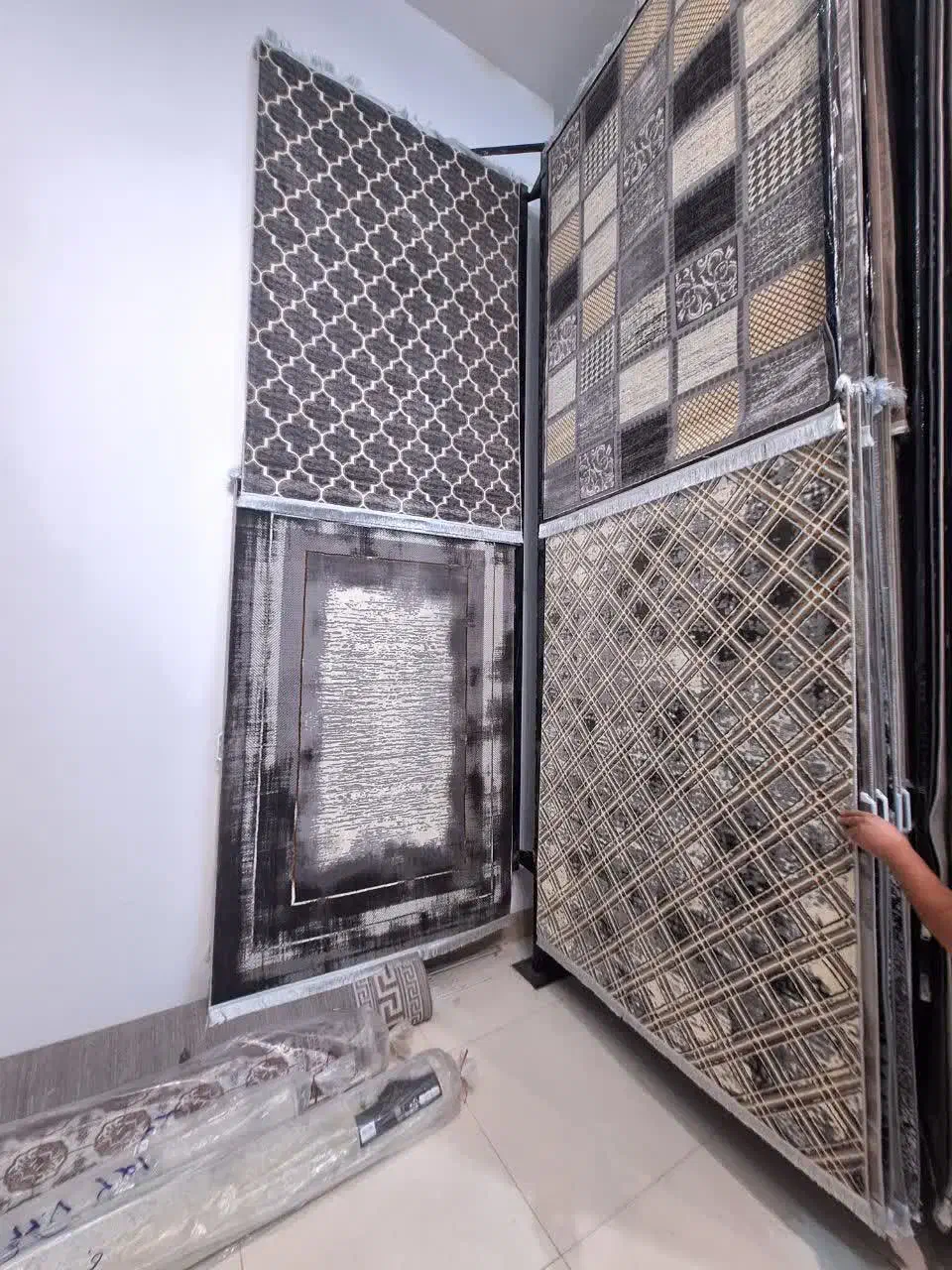 گلیم فرش چهار متری تبریز درجه یک دودی طوسی طلاکوب|فرش|مشهد, امیر المومنین|دیوار