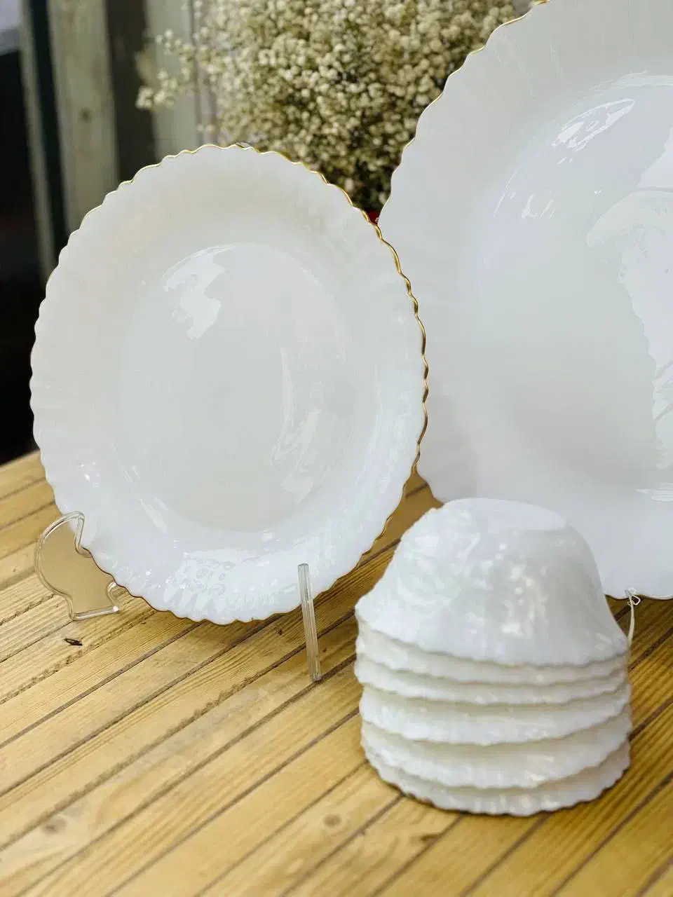 سرویس آرکوپال لبه طلایی|ظروف سرو و پذیرایی|بجنورد, |دیوار