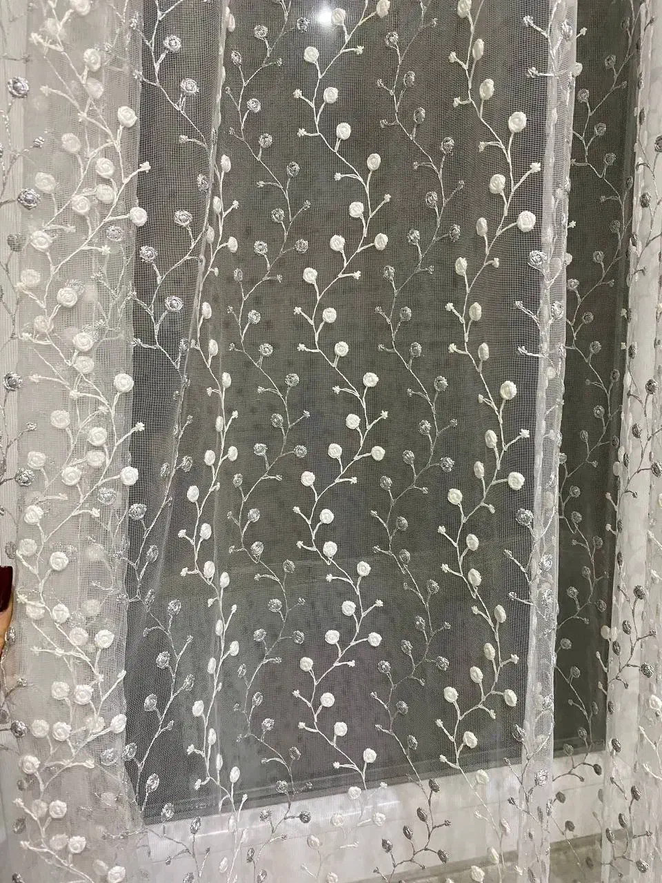 پرده توری پانچی سالم و شیک|پرده، رانر، رومیزی|شیراز, فرهنگ شهر|دیوار