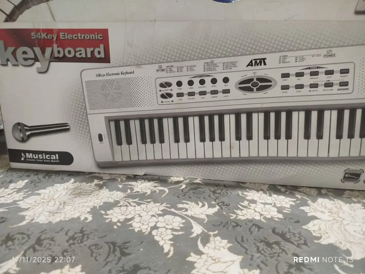 ارگ ۱متری باکیفیت بالا و میکروفون|اسباببازی|قم, پردیسان|دیوار