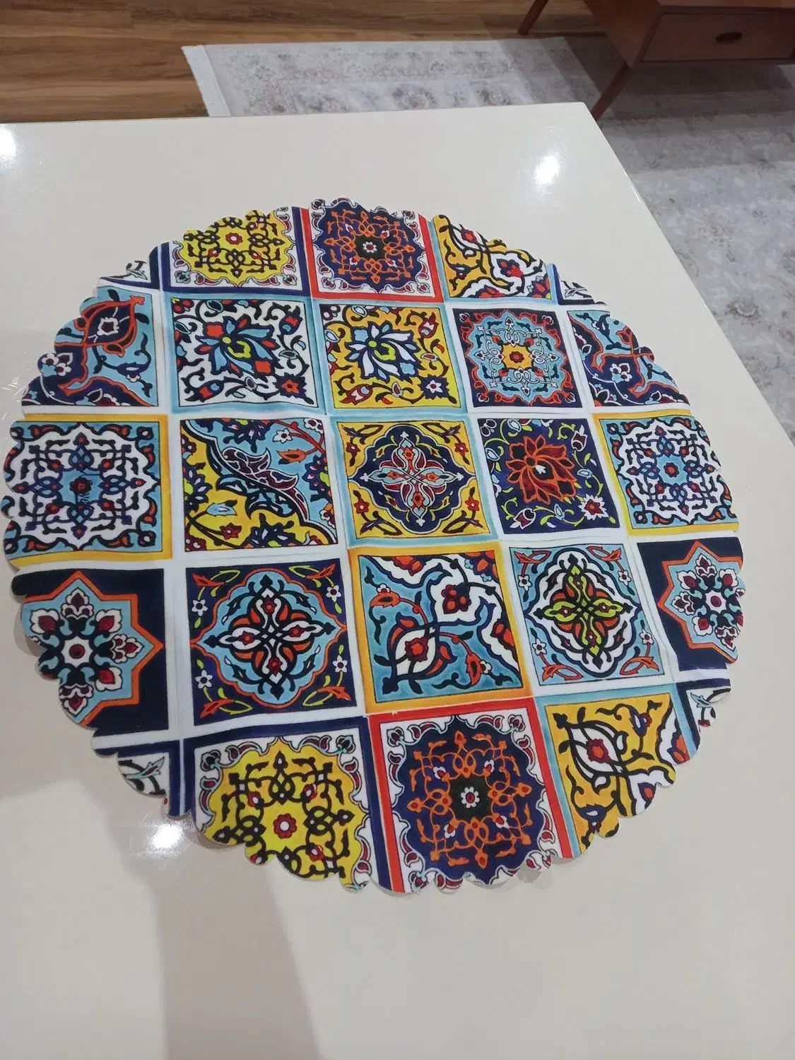 رانرو رومیزی گرد|پرده، رانر، رومیزی|رشت, کوی مهر|دیوار