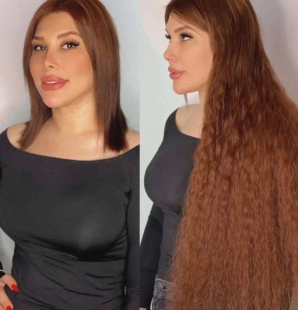 اکستنشن مو طبیعی (تخصصی )|خدمات آرایشگری و زیبایی|کرمانشاه, |دیوار