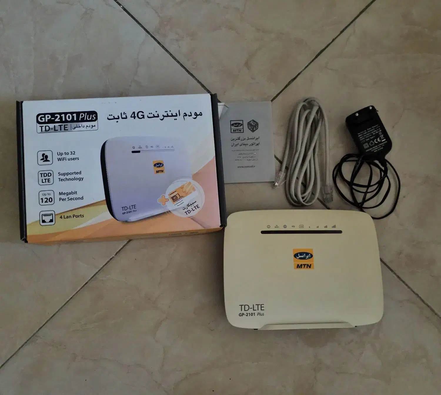 مودم ایرانسل مدل تی دی ال تی|مودم و تجهیزات شبکه|تهران, صد دستگاه|دیوار
