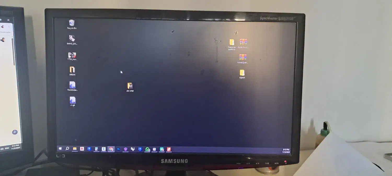دو عدد مانیتور سامسونگ|قطعات و لوازم جانبی رایانه|پردیس, فاز ۱۱|دیوار