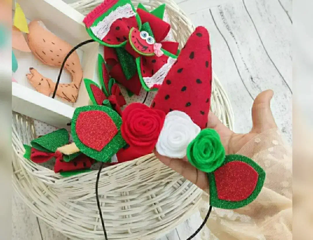 تل دست ساز نمدی / شب یلدا|صنایع دستی و سایر لوازم تزئینی|گرمسار, |دیوار