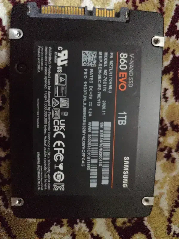 SSD 1t samsung|قطعات و لوازم جانبی رایانه|تهران, امجدیه (خاقانی)|دیوار