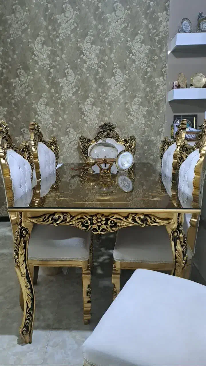 میز ناهار خوری 6نفره تمام چوب|میز و صندلی غذاخوری|کرج, شهرک جهان آرا|دیوار