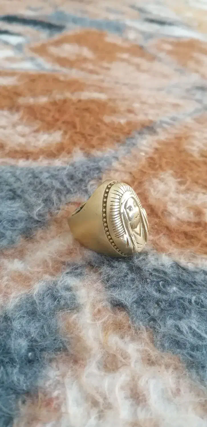 انگشتر قدمی جنس شم برنزی ترحه عکس امام حسین|بدلیجات|خوی, |دیوار