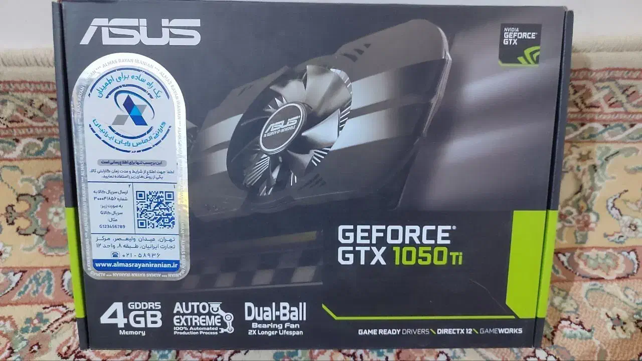 کارت گرافیک Asus phoenix gtx 1050ti 4gb|قطعات و لوازم جانبی رایانه|همدان, |دیوار