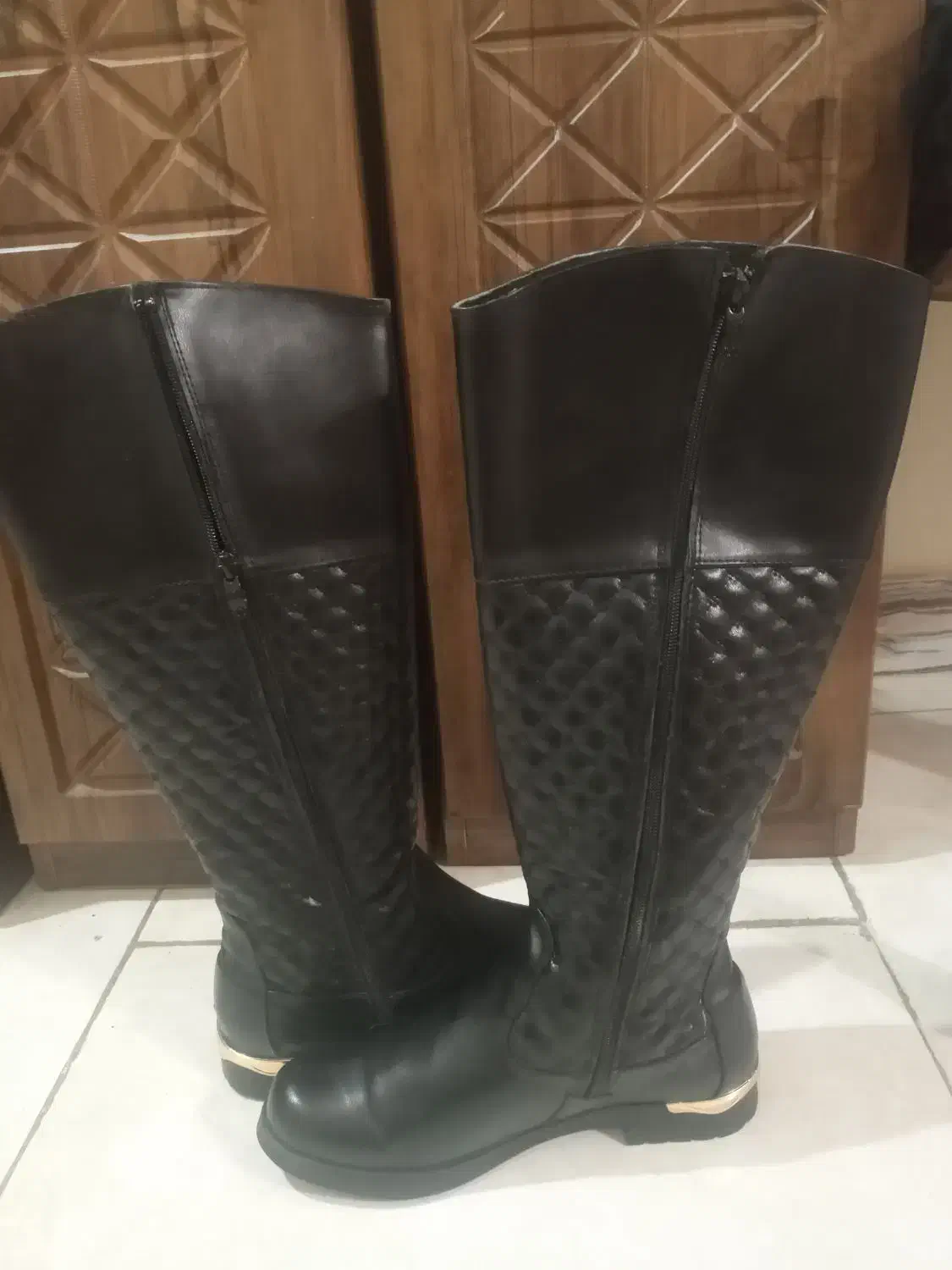 پوتین چرم مشکی سایز۴۰|کیف، کفش، کمربند|تهران, مختاری|دیوار