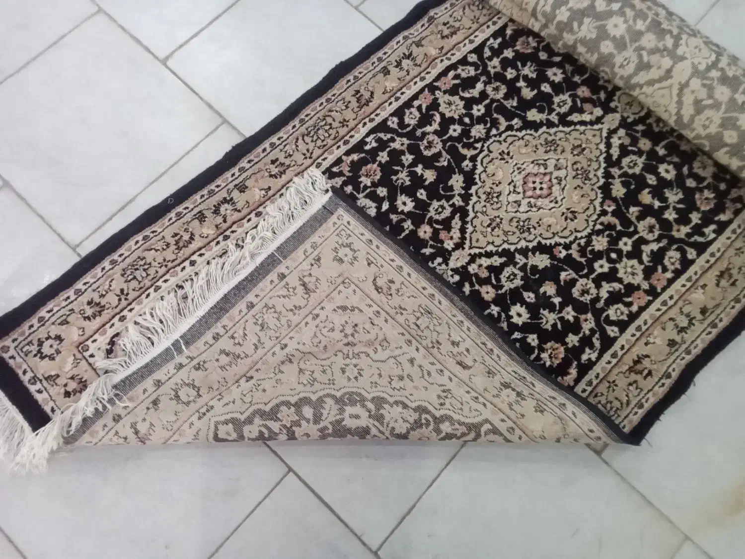 دو عدد کناره فرش یک در سه متر|فرش|کرمانشاه, |دیوار