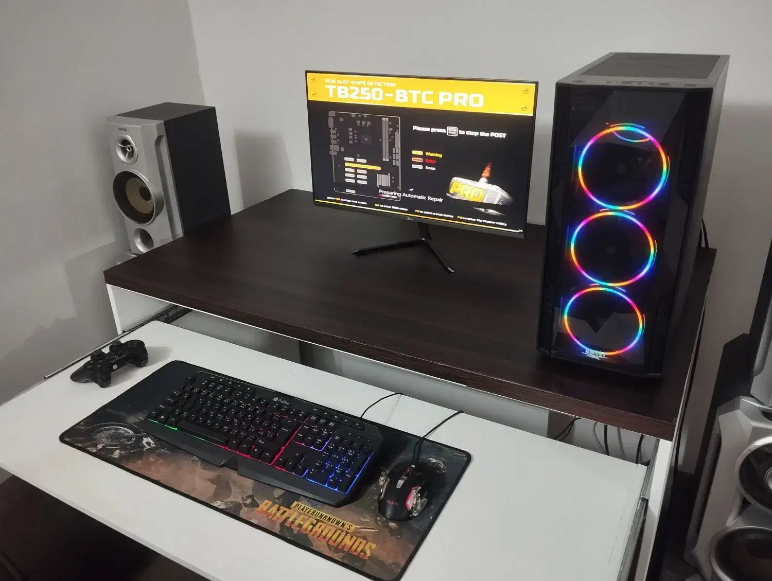 سیستم گیمینگ به همراه میز اشانتیون|رایانه رومیزی|ایلام, |دیوار