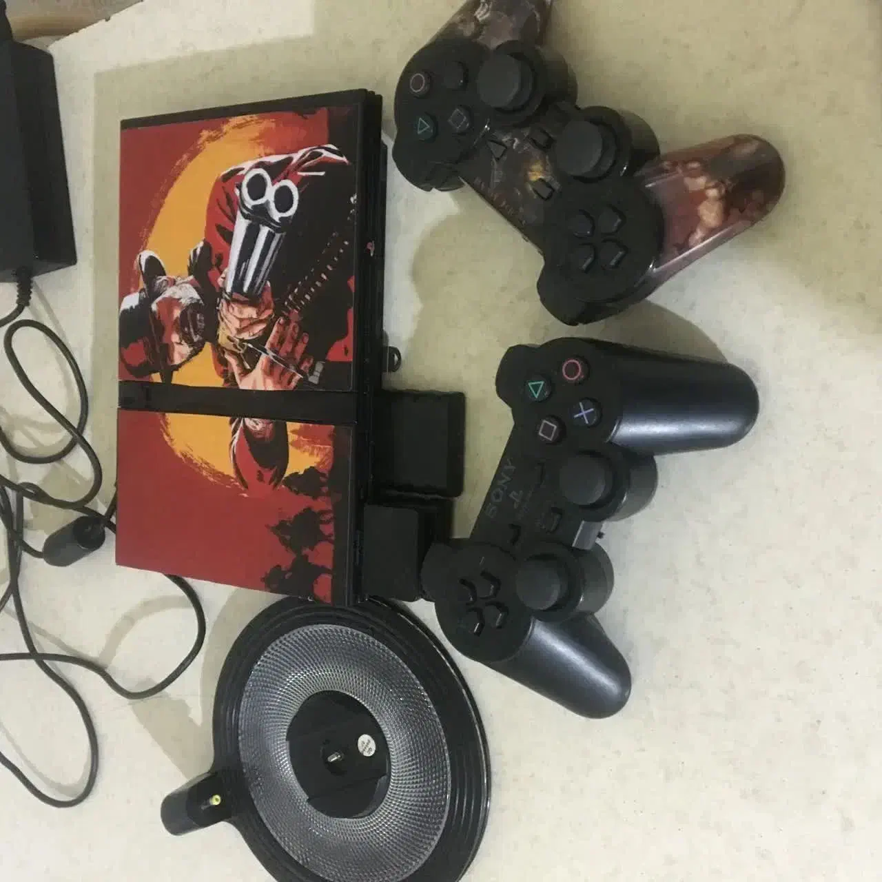 پلی۲ فلشخور با ۲دسته بیسیم اصل|کنسول، بازی ویدئویی و آنلاین|کرمان, |دیوار