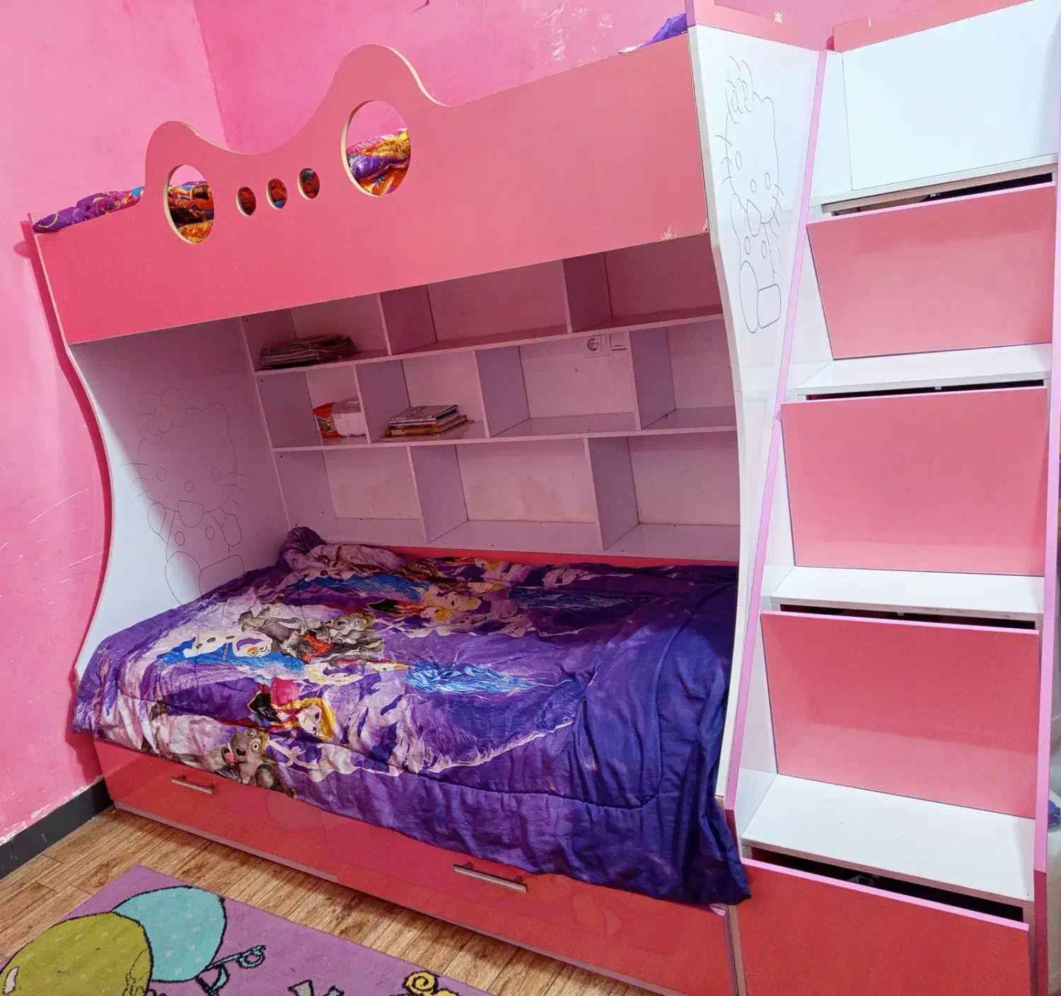 تخت خواب دوطبقه|تخت و سرویس خواب|امیدیه, |دیوار