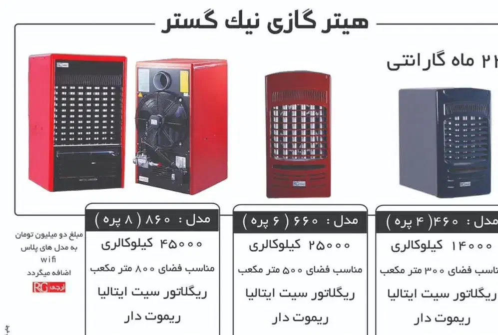 هیتر گازی نیک گستر ایرانشرق 15ماهه|بخاری، هیتر، شومینه|یزد, |دیوار