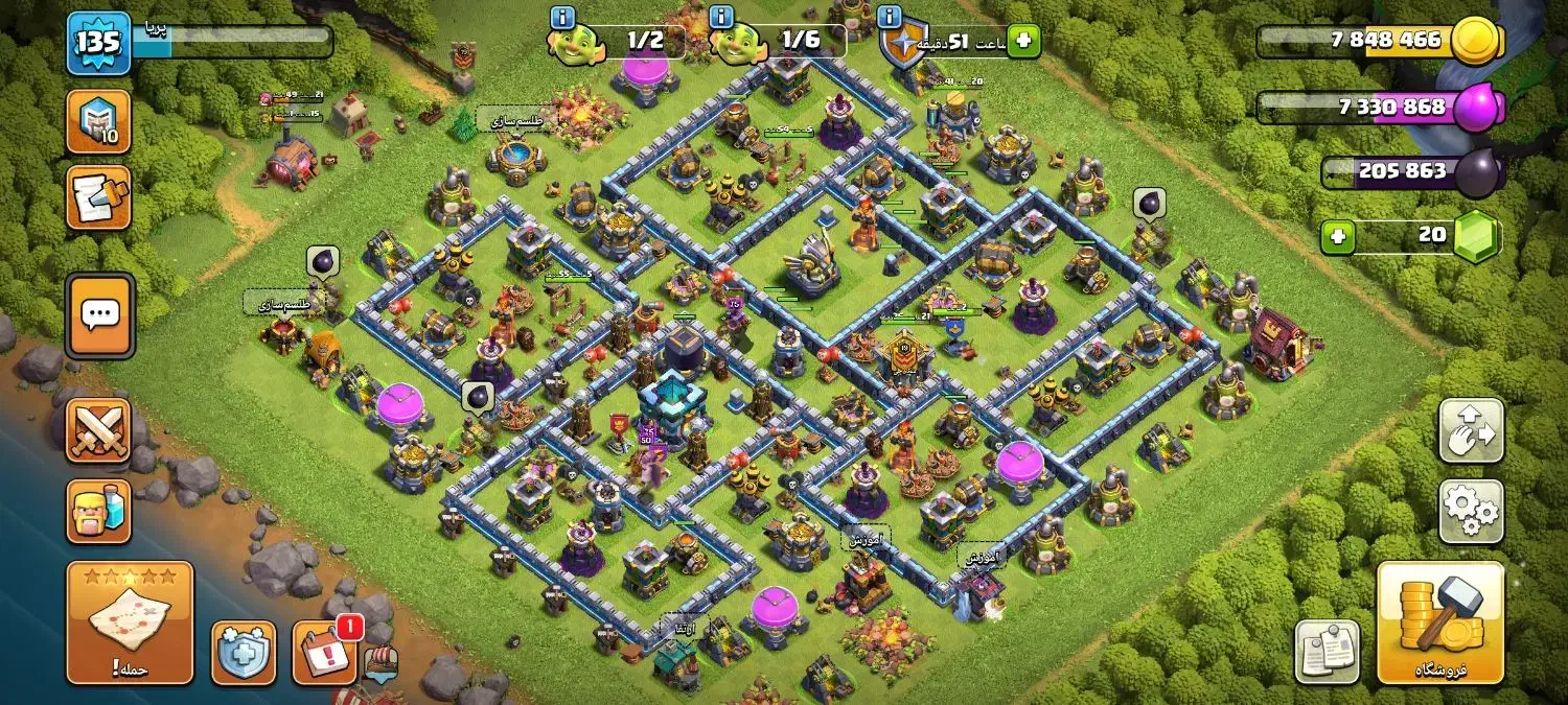 اکانت کلش آف کلنز فول تان 13|کنسول، بازی ویدئویی و آنلاین|رودهن, |دیوار