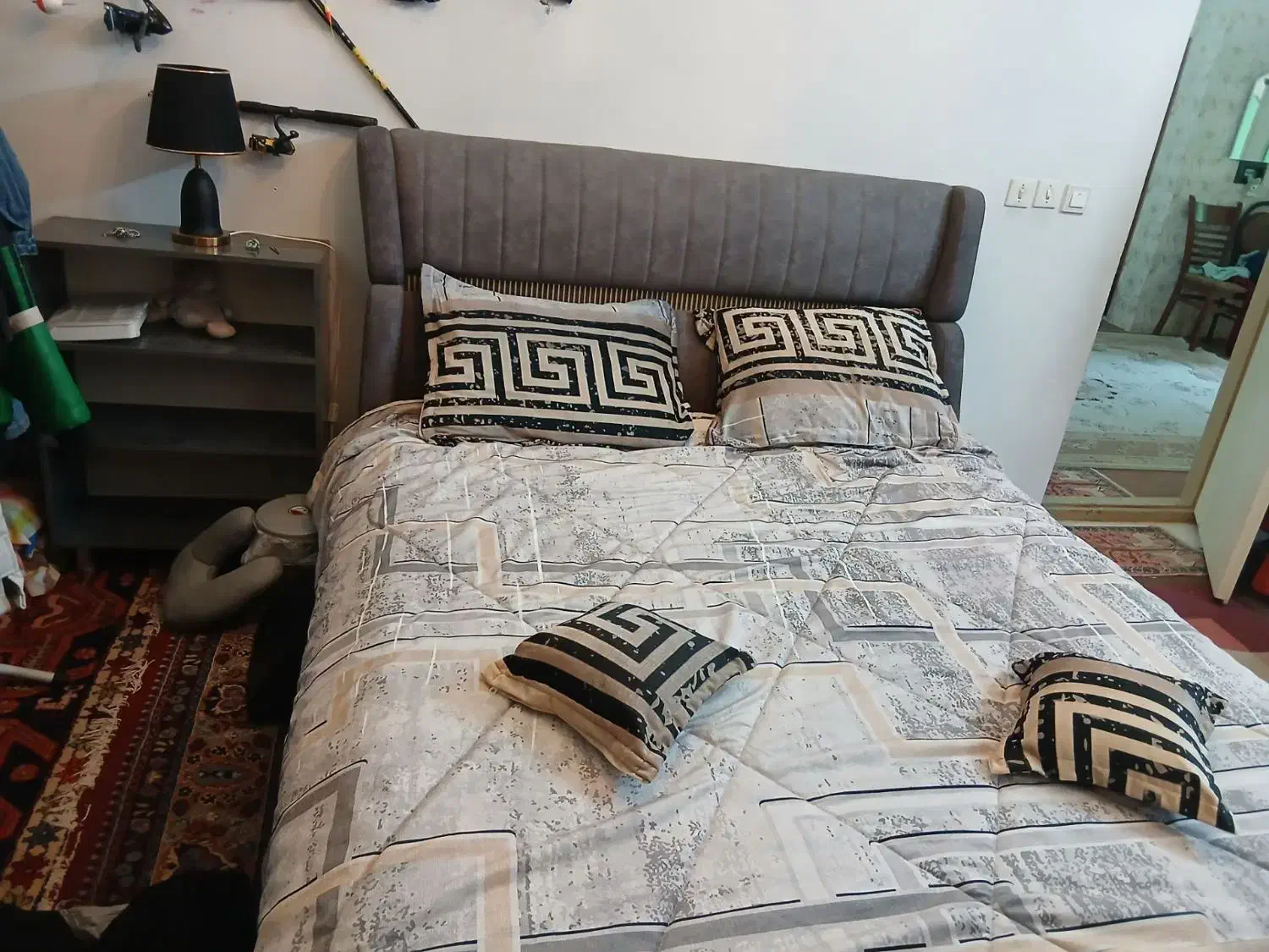 تخت دونفره دوماه خربدم به دلبل مهاجرت میفروشم|تخت و سرویس خواب|اردبیل, |دیوار