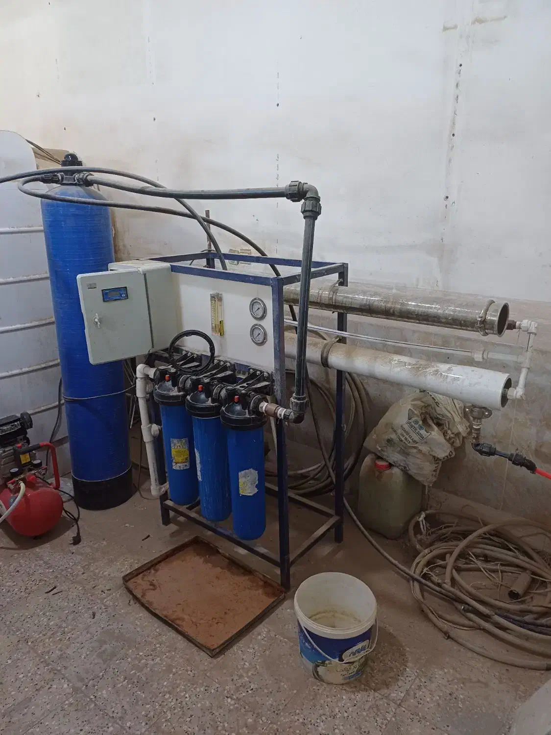 دستگاه تصفیه آب صنعتی|آبسردکن و تصفیه آب|زهک, |دیوار