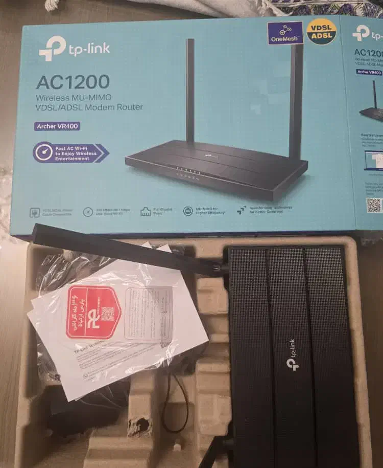 مودم روتر assl2 تی پی لینک vr400|مودم و تجهیزات شبکه|تهران, بهارستان|دیوار
