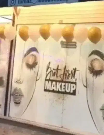 دکورسفیدطلای ارایشگا|آرایشگاه و سالن‌های زیبایی|یاسوج, |دیوار