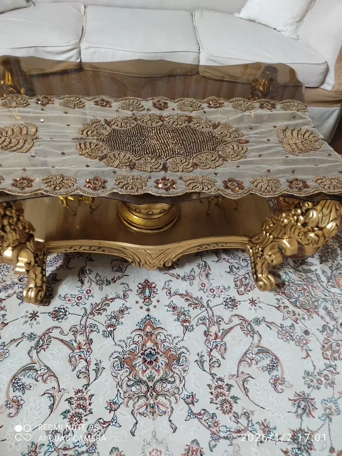 رومیزی هندی|پرده، رانر، رومیزی|قم, انصار‌الحسین|دیوار