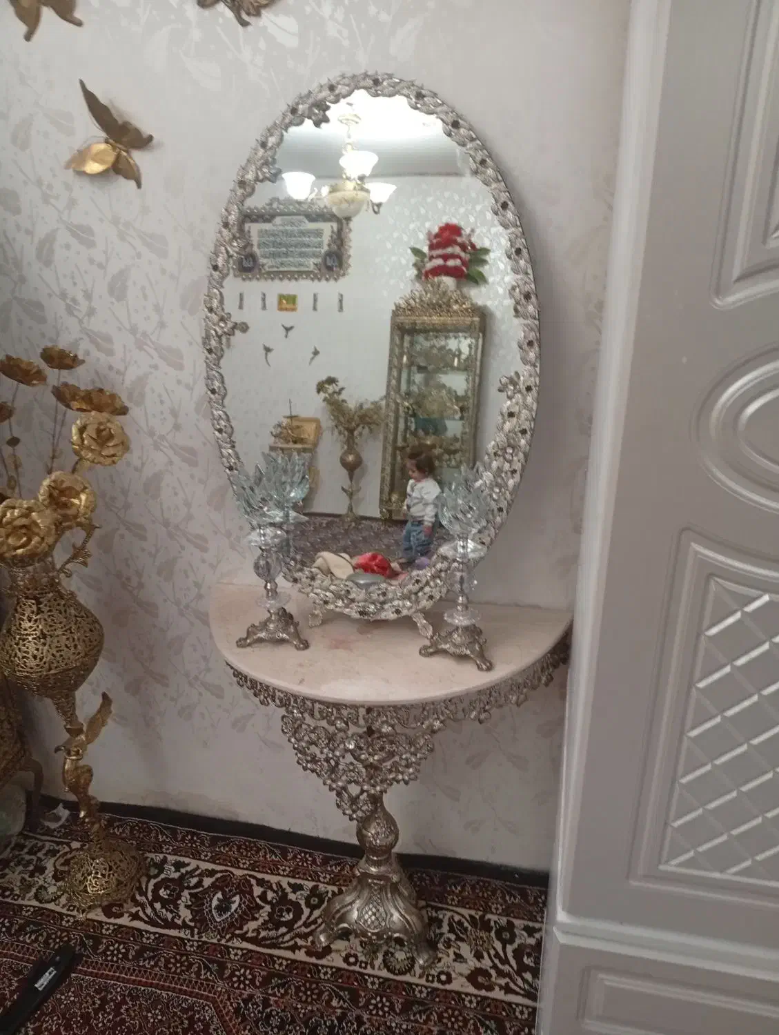اینه شمعدان|صنایع دستی و سایر لوازم تزئینی|اردبیل, |دیوار