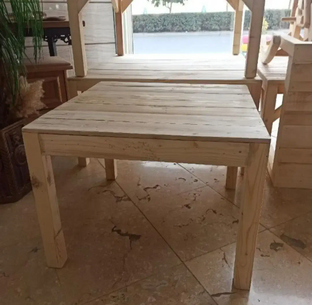 کرسی چوبی دوکانه سفارشی ابعاد 90 در 90 سانت مربع|بخاری، هیتر، شومینه|تهران, شهرک ولیعصر جنوبی|دیوار