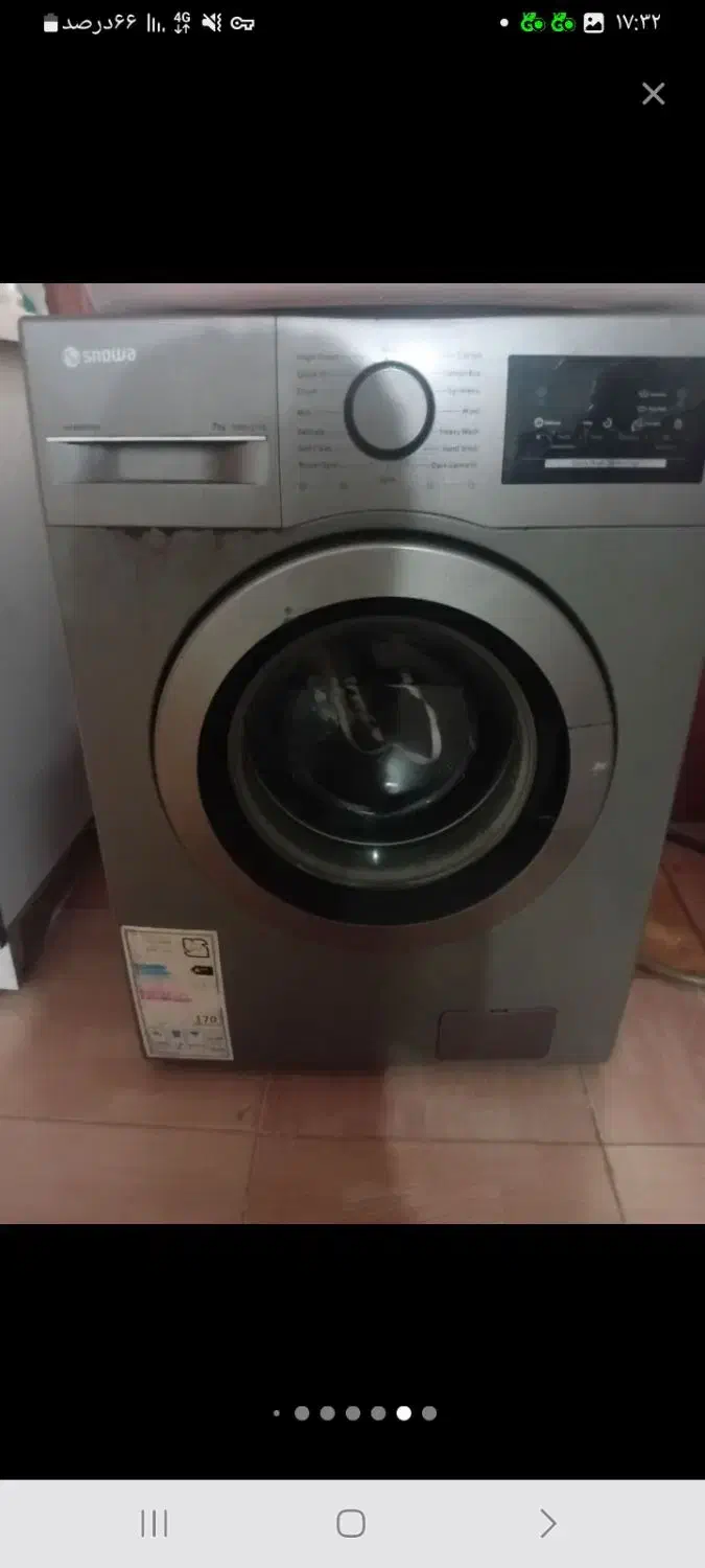 لباسشویی اسنوا ۷کیلیوی ۲سال کار|ماشین لباسشویی و خشک‌کن لباس|بوشهر, |دیوار