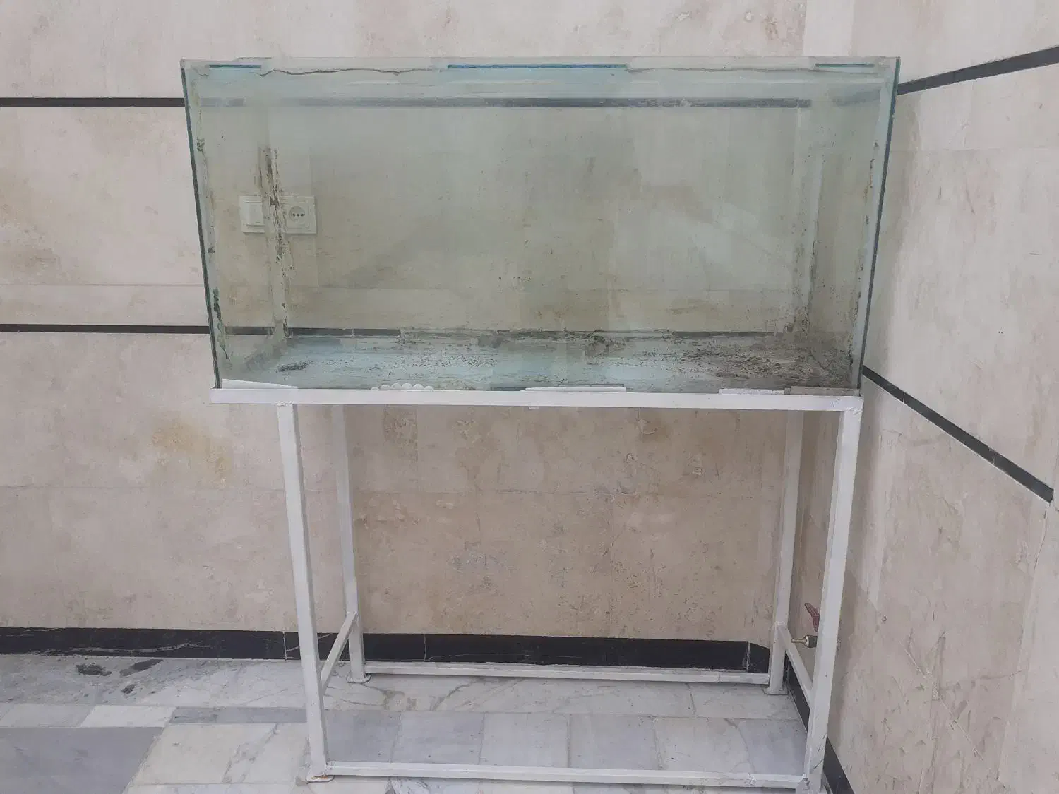 آکواریوم بزرگ با چهار پایه|ماهی|خمینیشهر, |دیوار