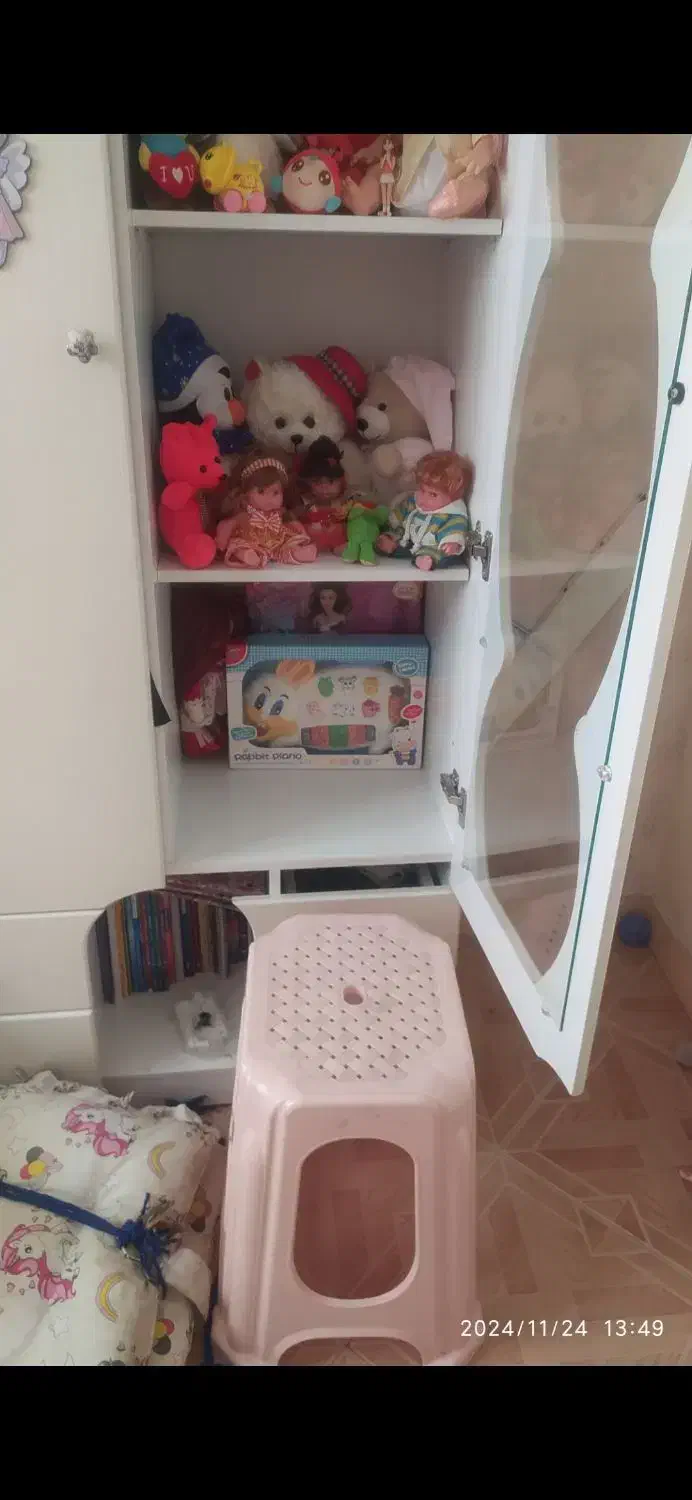 سرویس خواب کودک و نوجوان تخت و کمد و شلف|تخت و سرویس خواب|ری, منصوریه منگل|دیوار