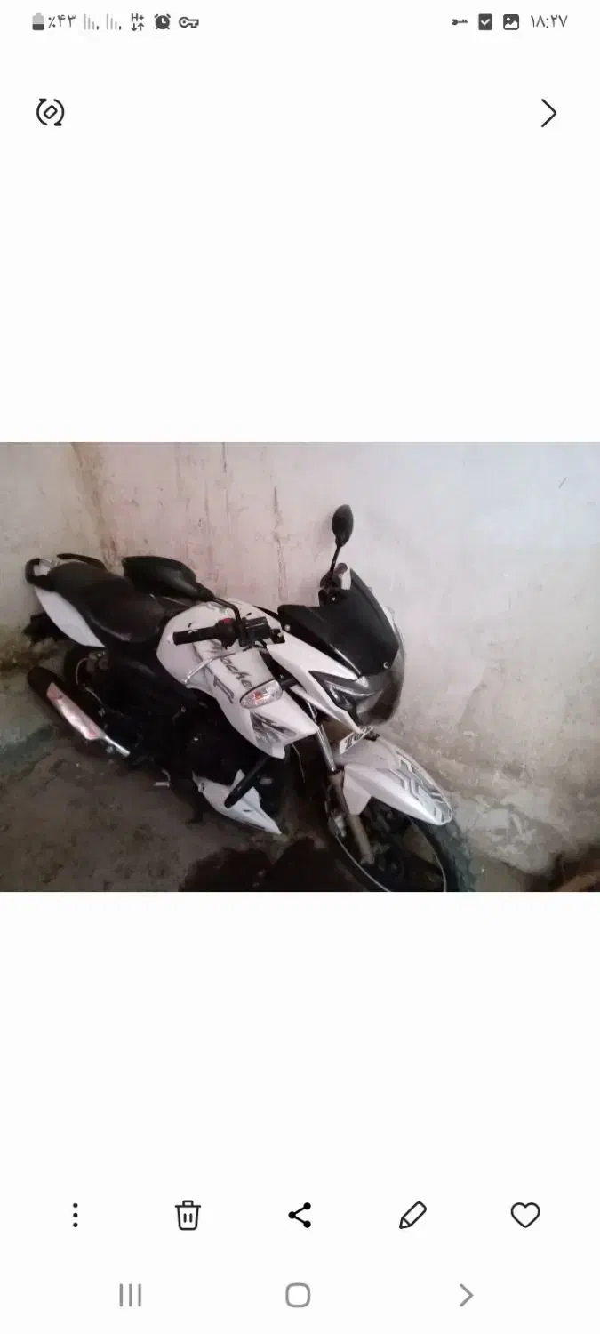 موتور آپاچی مدل ۹۰تمیز فقط پول لازم|موتورسیکلت|سنقر, |دیوار