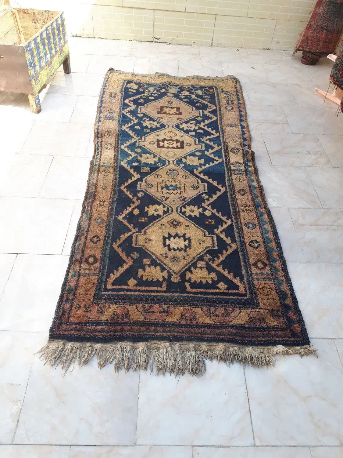 فرش دست بافت قدیمی|فرش|یزد, |دیوار