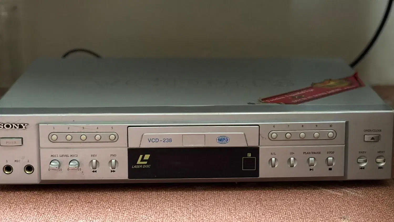 VCD سونی SONY (ضبط صوتی)|پخش‌کننده DVD و ویدیو|تبریز, |دیوار