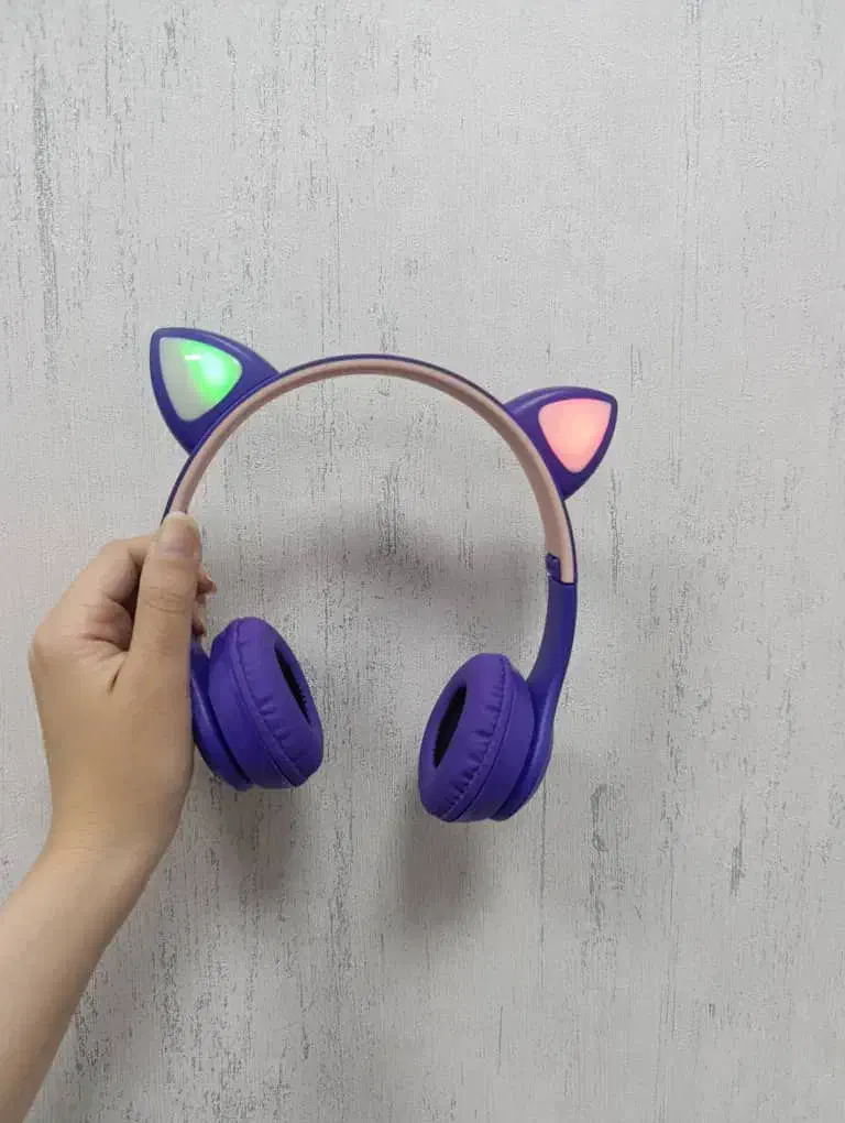 هدفون گربه ای رقص نور دار بلوتوثی|لوازم جانبی موبایل و تبلت|سبزوار, قاضی زاد|دیوار