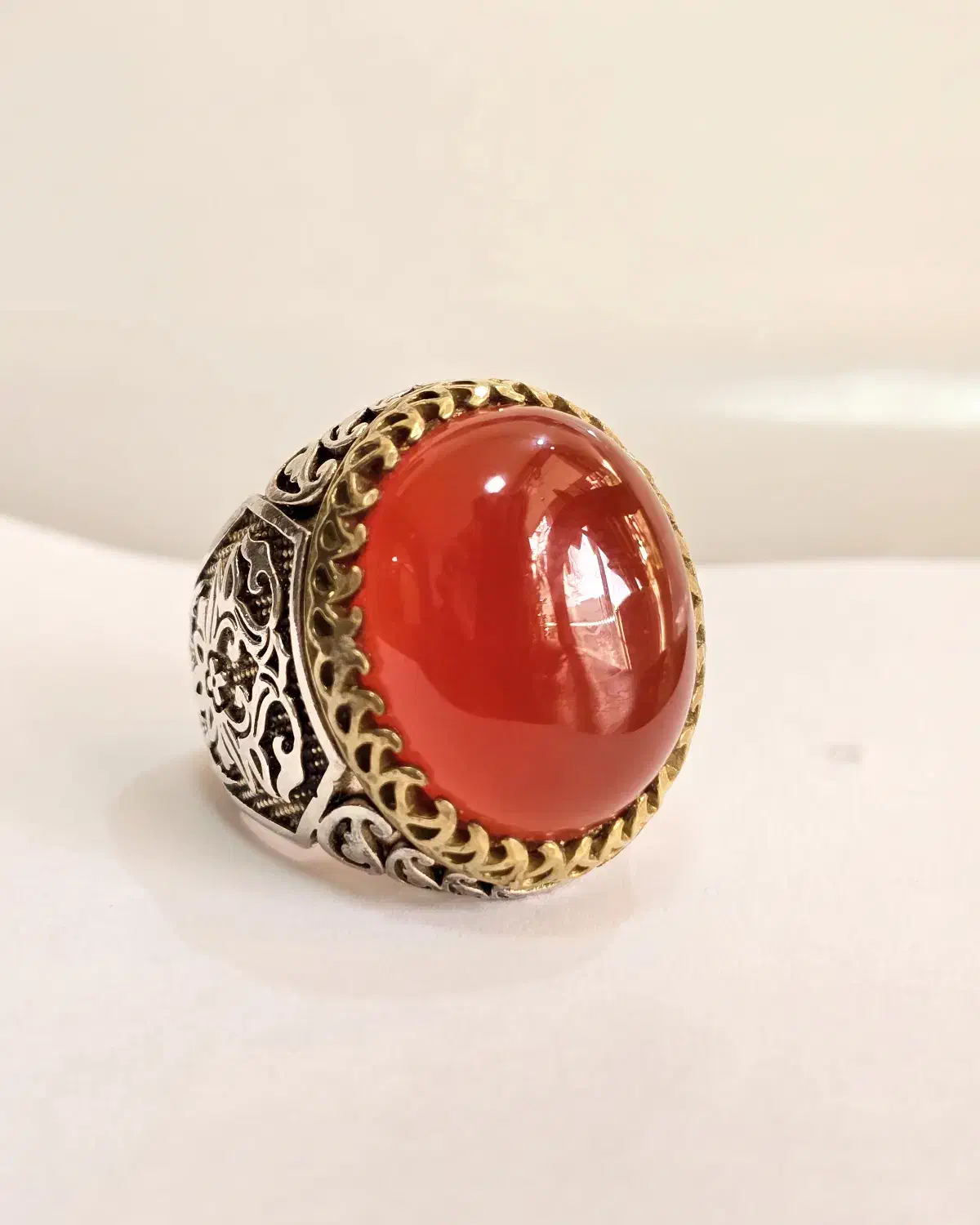 انگشتر عقیق / رکاب نقره|بدلیجات|همدان, |دیوار