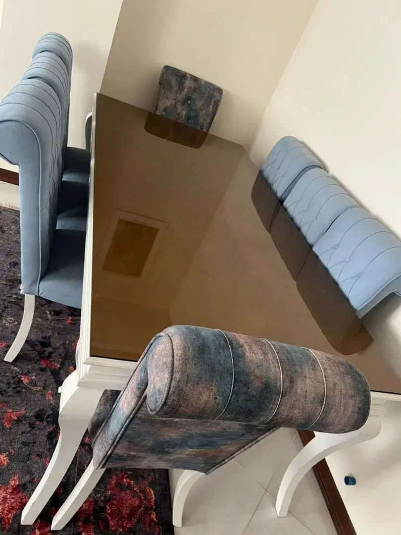 غذاخوری ۸نفره روکش پارچه|مبلمان خانگی و میز عسلی|هشتگرد, هشتگرد قدیم|دیوار