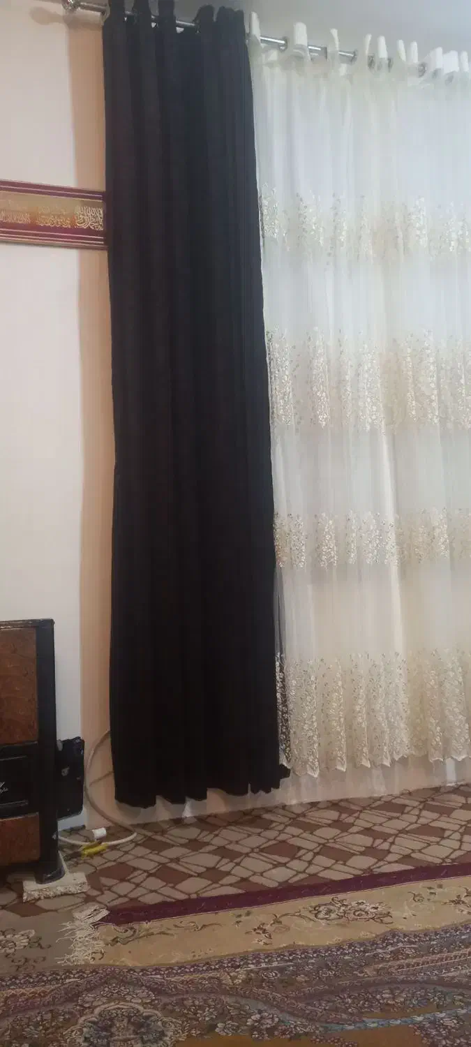 دو عدد پرده در حد نو|پرده، رانر، رومیزی|آشخانه, |دیوار