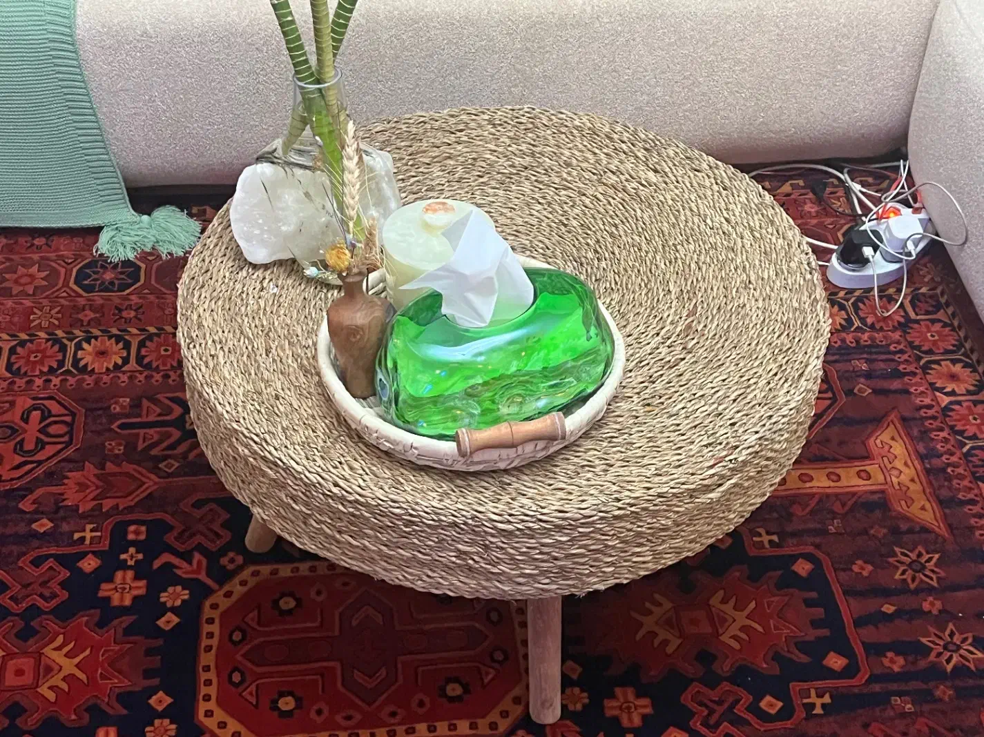 میز عسلی حصیری|مبلمان خانگی و میز عسلی|پرند, فاز ۵|دیوار