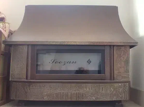 بخاری شومینه سوزان|بخاری، هیتر، شومینه|تبریز, |دیوار