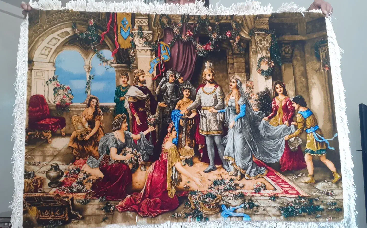 فرش دستبافت طرح عروسی سزار|فرش|اسلام‌‌آباد غرب, |دیوار