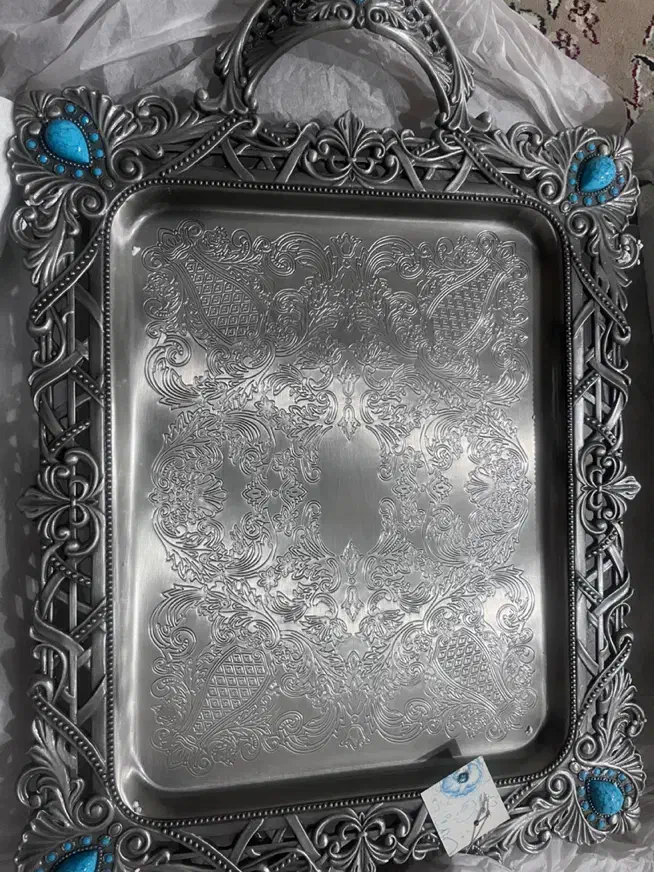 ست چای خوری و سینی فیروزه کوب|ظروف سرو و پذیرایی|تهران, وحیدیه|دیوار