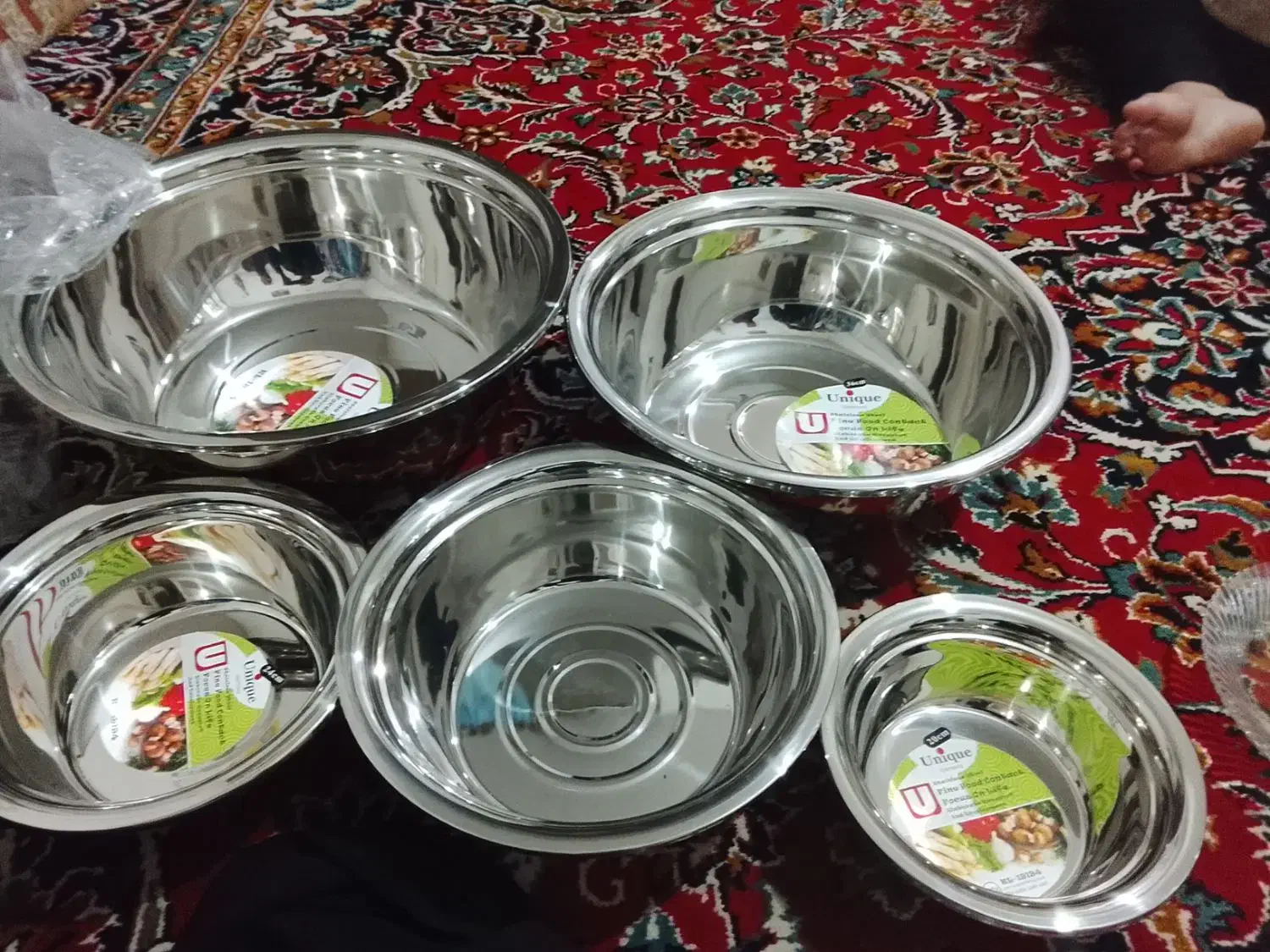 لگن استیل|ظروف پختوپز|اقبالیه, |دیوار