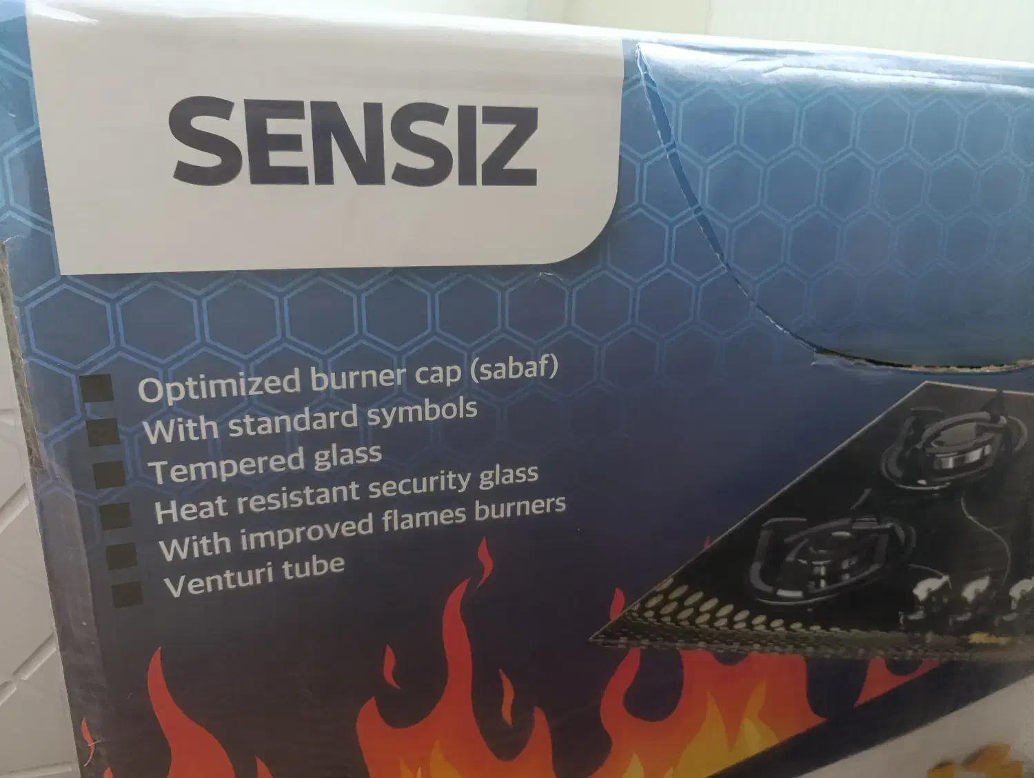 گاز شیشه ای زیبا و خوشگل مشکی جنس درجه یک باز|اجاق گاز و لوازم برقی پختوپز|ماسال, |دیوار