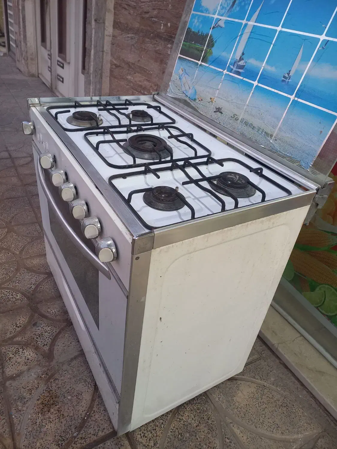 فرگاز پنج شعله سالم|اجاق گاز و لوازم برقی پختوپز|شاهینشهر, خانه کارگر|دیوار