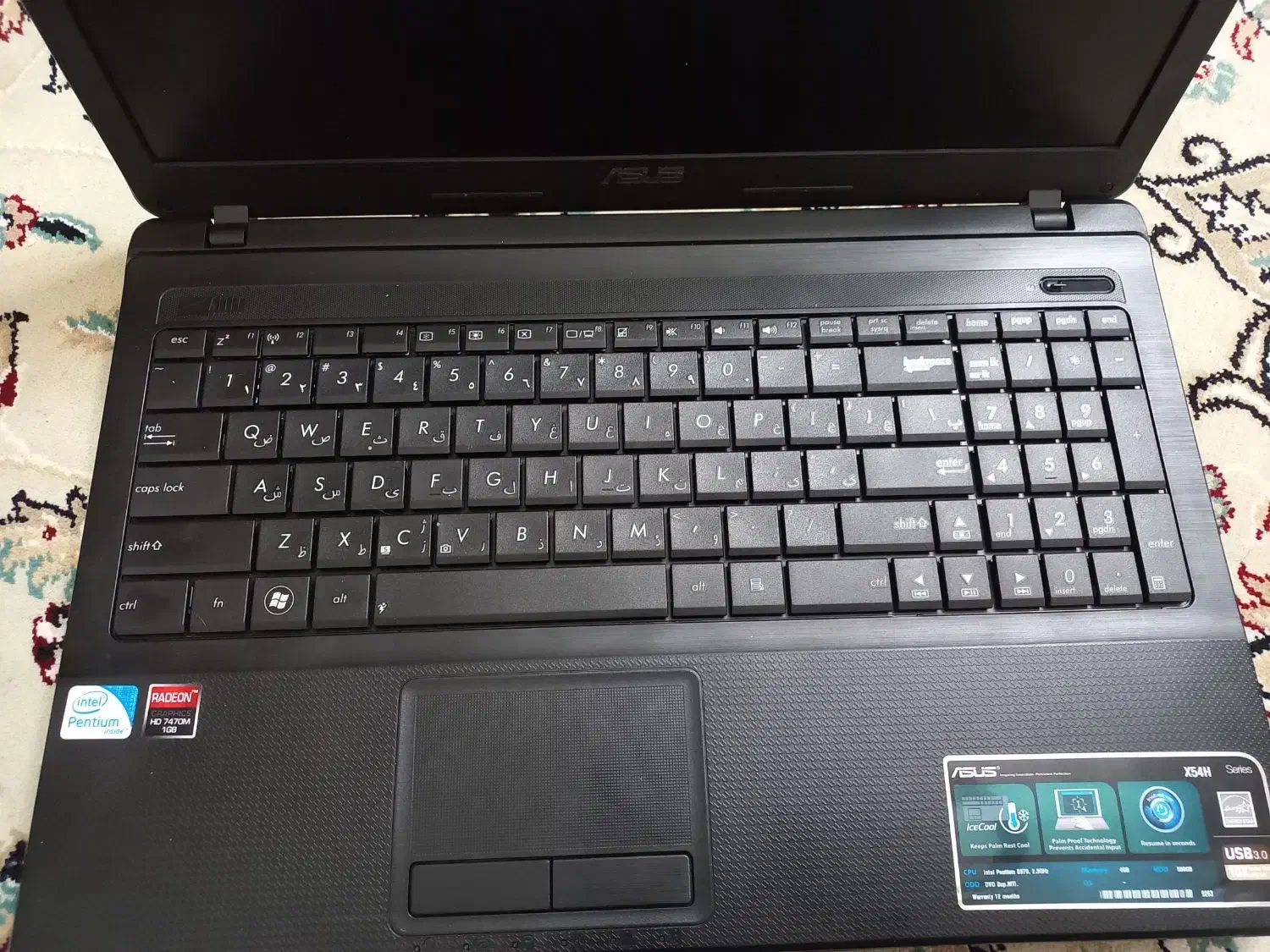 لپ تاپ ایسوس x54h|رایانه همراه|تهران, شارق|دیوار