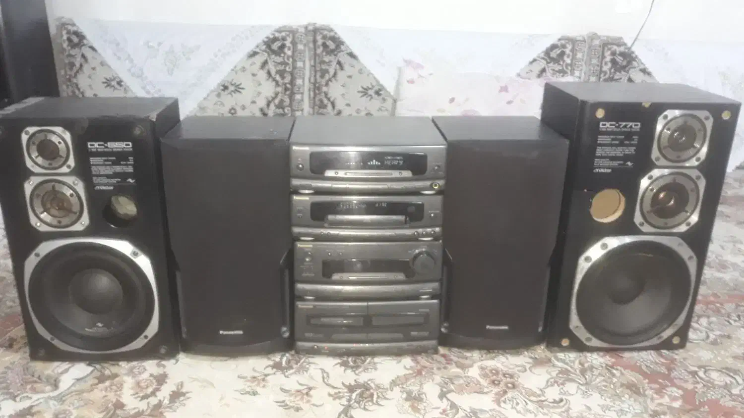 ظبط طبقه ای پاناسونیک اصل ژاپن با دوتا باند ویکتور|سیستم صوتی خانگی|مشهد, شهید قربانی|دیوار