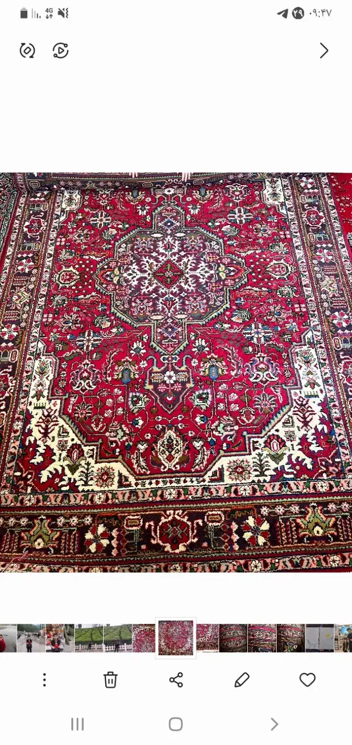 دستبافت قدیمی سالم|فرش|رشت, حومه رشت|دیوار